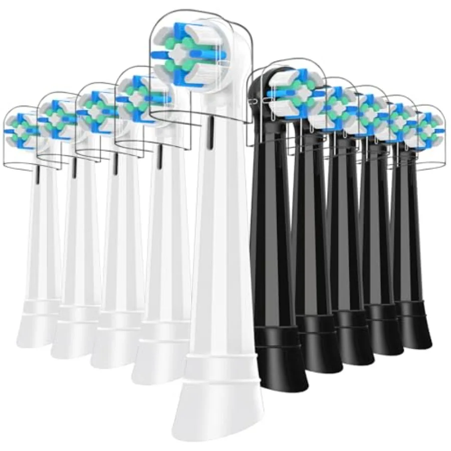 

10 шт. сменных насадок для зубных щеток, совместимых с электрическими зубными щетками Oral B iO серий 2/3/4/5/6/7/8/9/10, круглые насадки для зубных щеток.