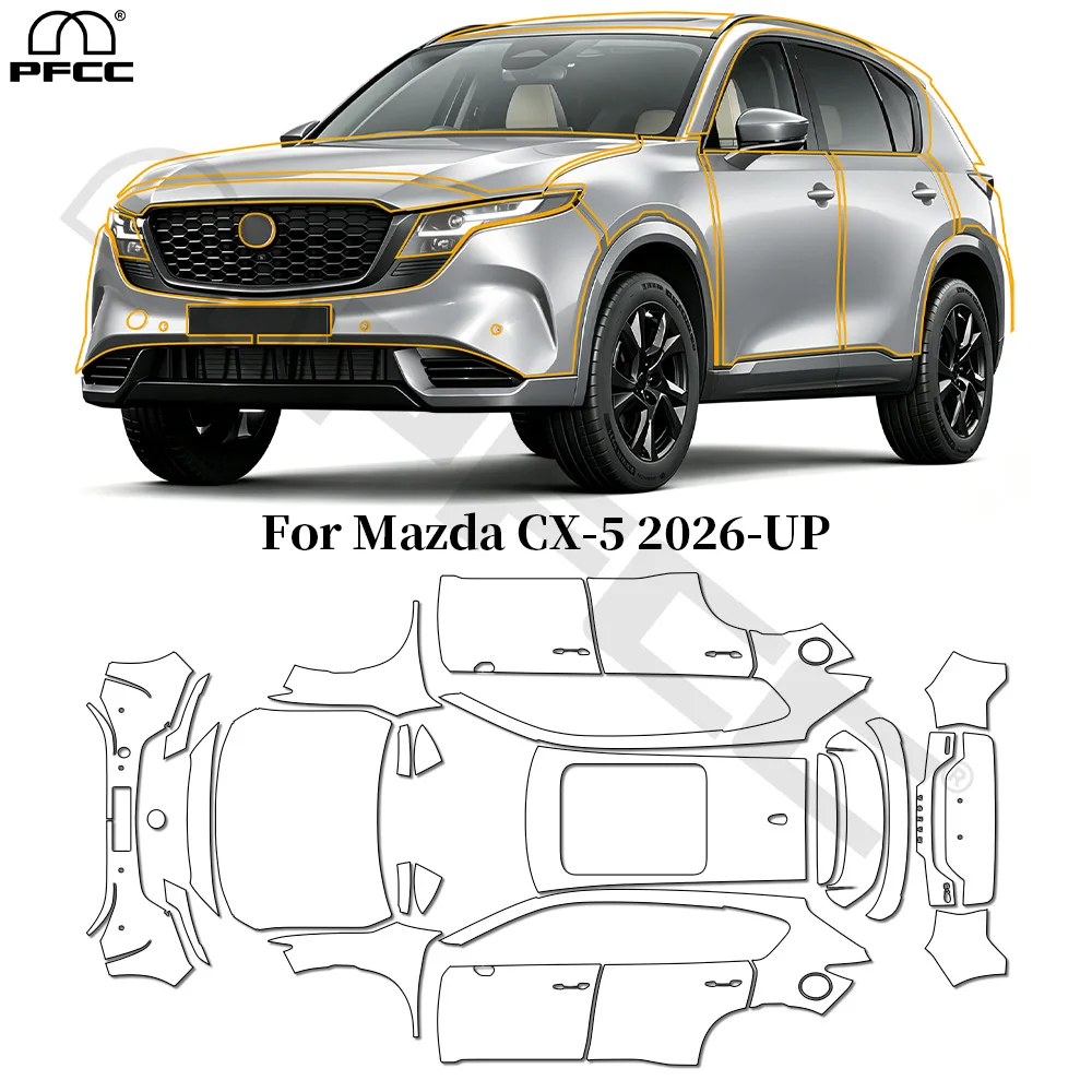 9Mil Clear TPU Anti-scratch Pre-cut PPF For Mazda CX-5 2026 2027 Car Paint Protection Film Resistant Repairable Invisible Cover