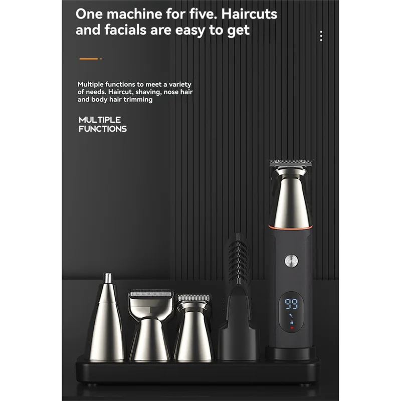 ABBK-Tagliacapelli Beauty Trimmer Display digitale Tagliacapelli multifunzionale Tagliacapelli elettrico Dispositivo per la depilazione da uomo