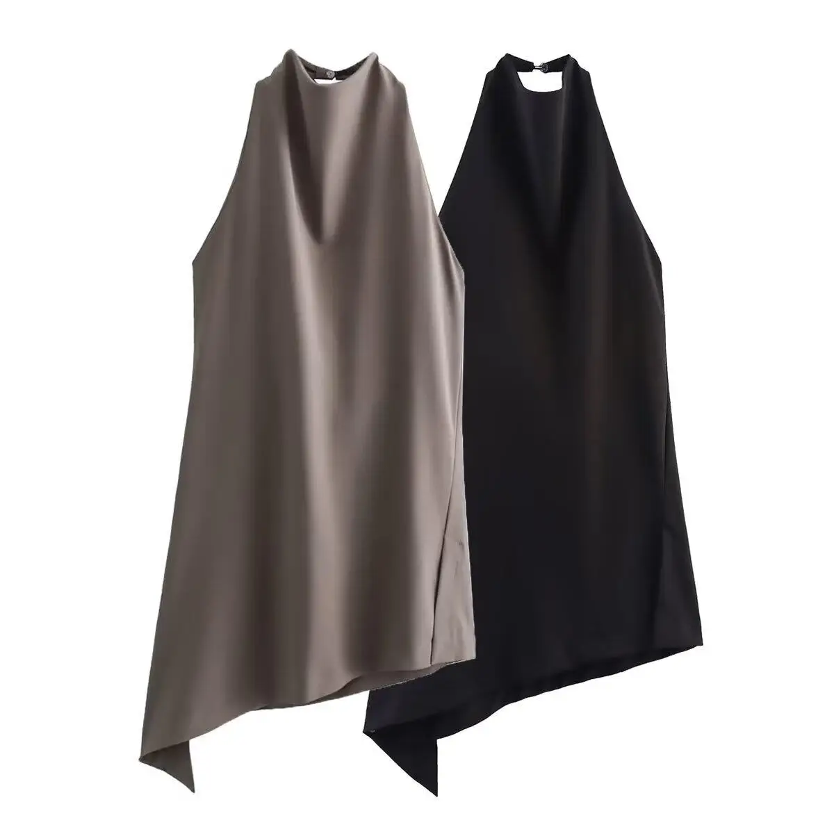 طقم بلوزات وسراويل طويلة غير متماثلة مع ربطة عنق Ne Design ملابس نسائية عبر الحدود Cleanfit Sle #4