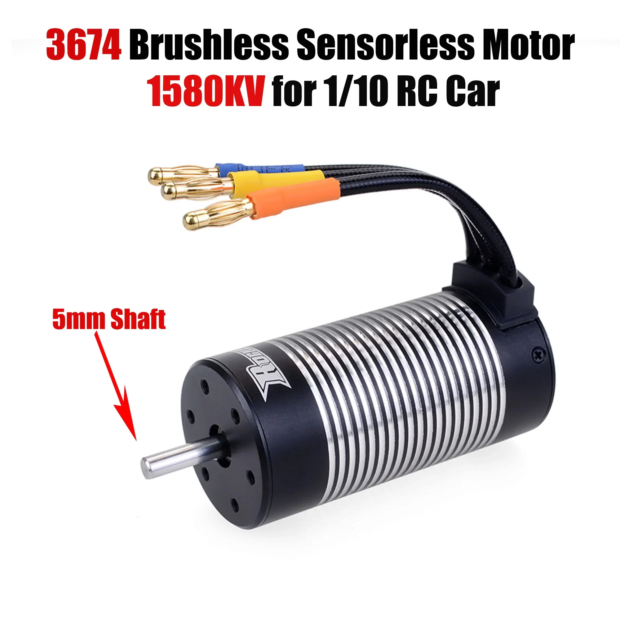 Overtref Hobby Rocket 3674 2250KV 1580KV Waterdichte Sensorloze Borstelloze Motor 5mm As voor 1/10 RC Auto Truck WLtoys Hyper Go