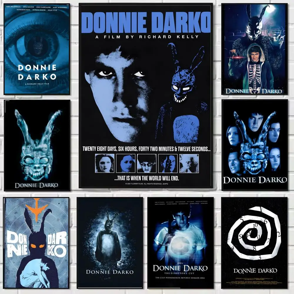 Pôster de tela de caligrafia Donnie Darko: sem vincos, à prova d'água, durável, decoração de parede para todos os espaços