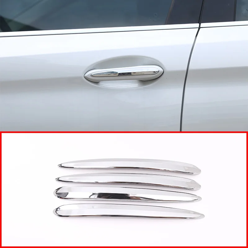 For BMW 5 Series G30 2017 2018 Car Interior ABS Chrome Door Handle Patch Cover Trim  Accessories