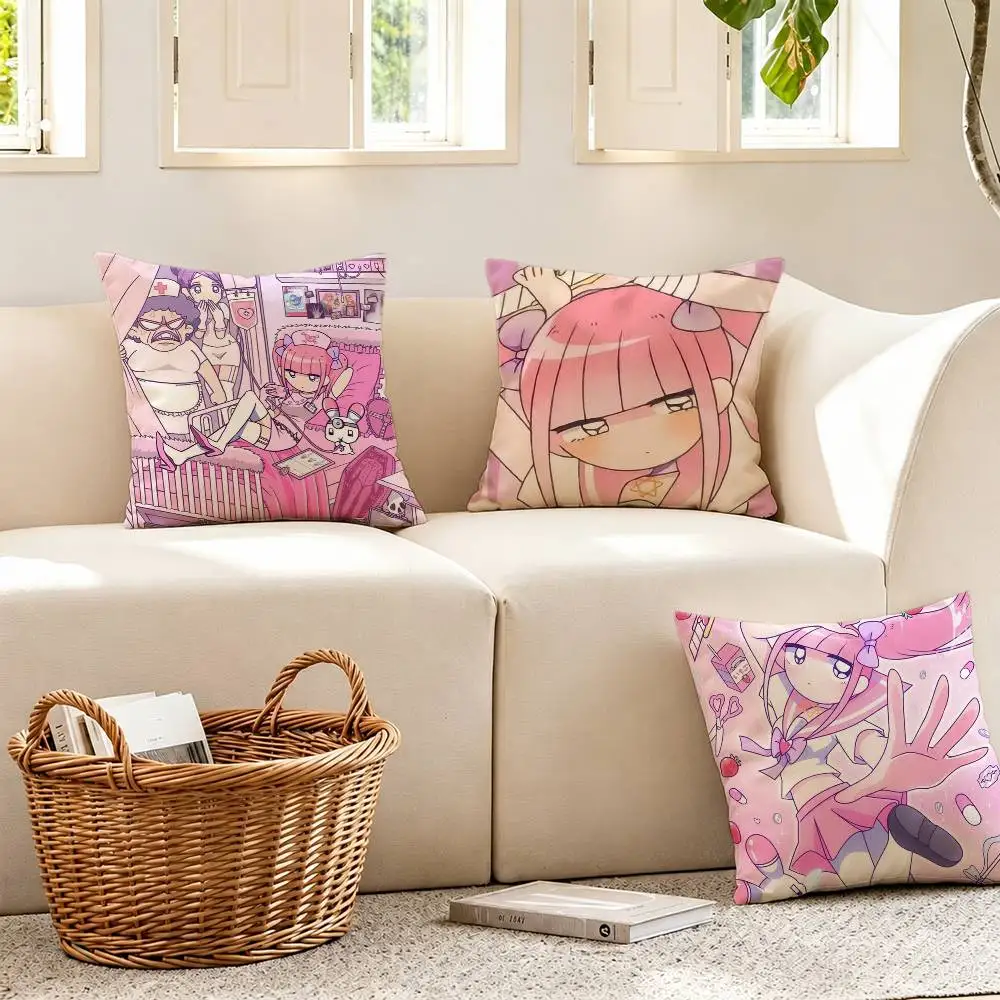 Character Menhera Chan Pillow Case for Sofa Living Room Home office Decor Protective Cover