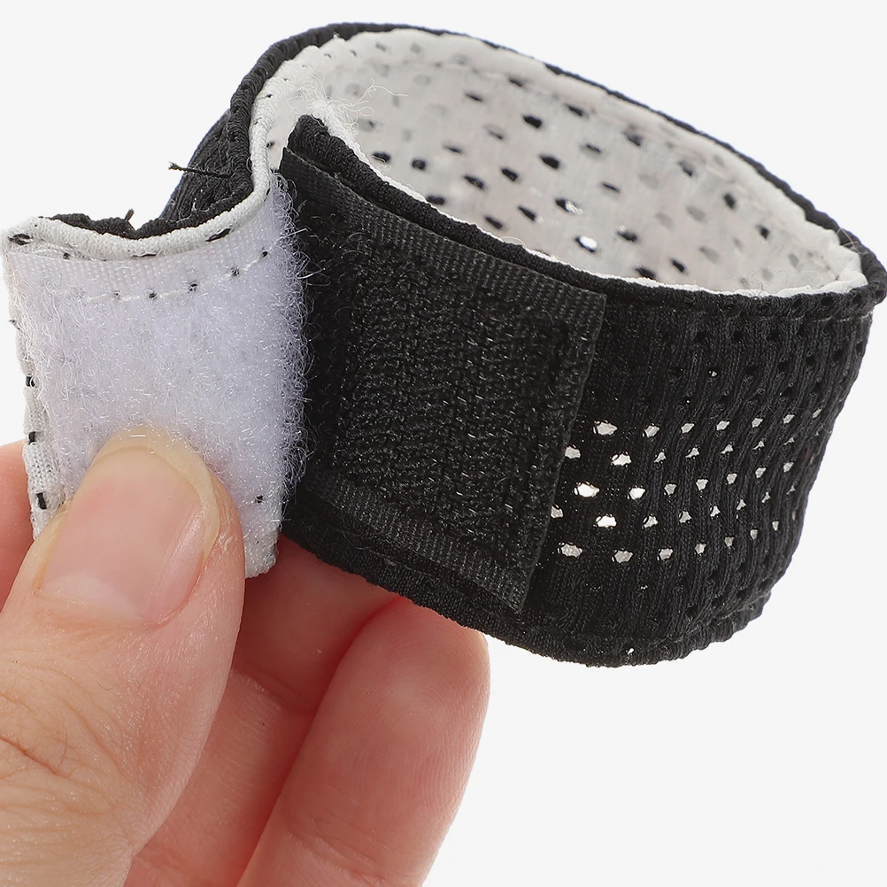 

6Pcs Sports Sleeve Non slip Adjustable Holders Black White Polyester Softball Straps Fix Long lasting Anti slip Design