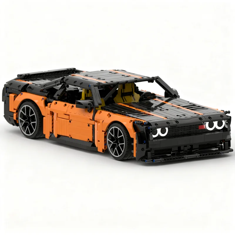 2616pcs MOC Technical Dodge Challenger Hellcat Model Toys Building Blocks Architecture Christmas Gifts Idea Display Collection