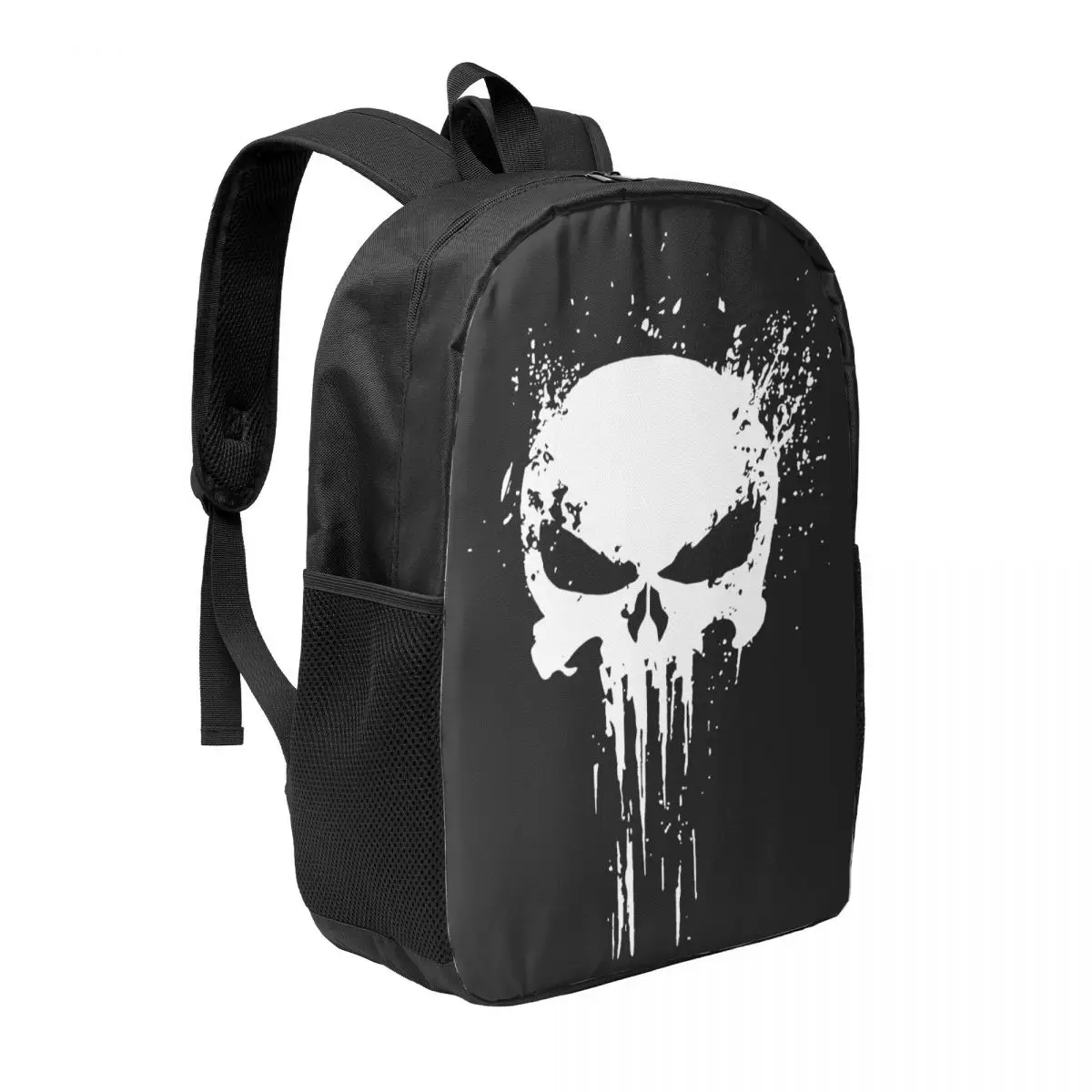 Zaino scheletro Punisher personalizzato per ragazze ragazzi Skull Bone College School borse da viaggio donna uomo Bookbag adatto a Laptop da 15 pollici