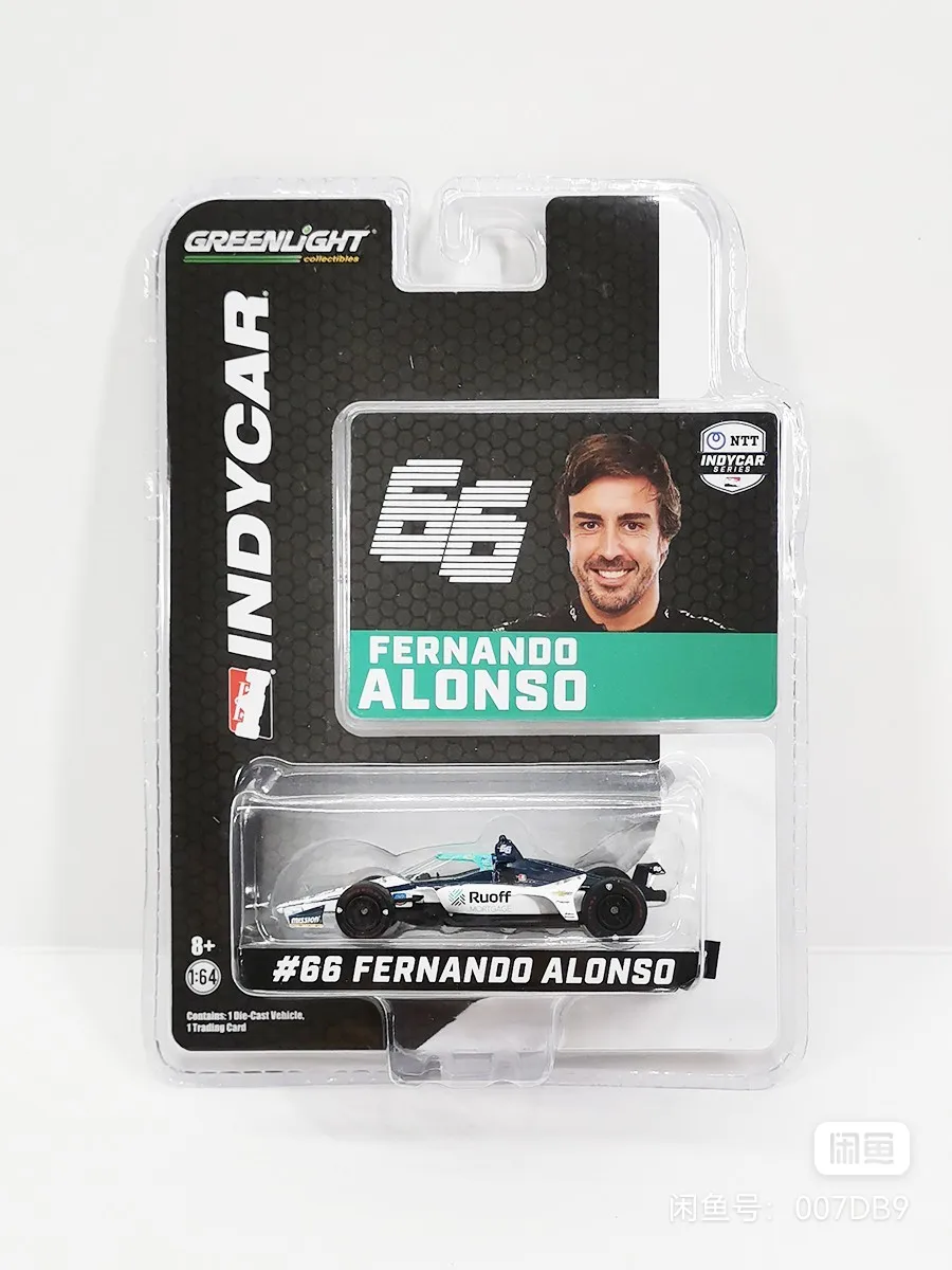 GREENLIGHT 1:64 INDYCAR #66 Fernando Alonso Simon  #2 Josef Newgarden Collection die-casting alloy trolley model ornaments GIFTS