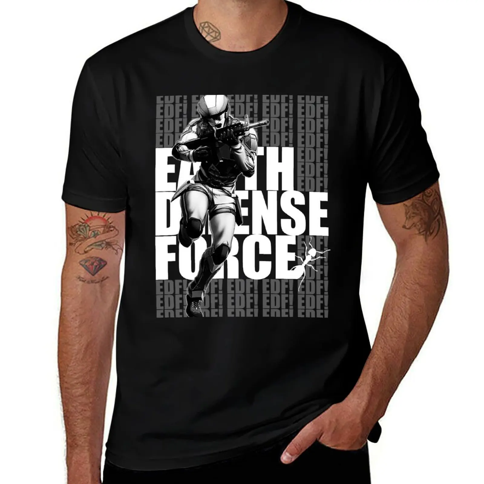 Earth Defense Force (EDF!) - Ranger/Infantery/Storm 1 Class T-Shirt Urban Casual Loose Fit Tee