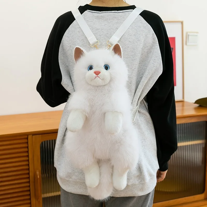 Puppet Cat Backpack Doll Cute Cat Backpack Doll Plush Doll Girl Gift
