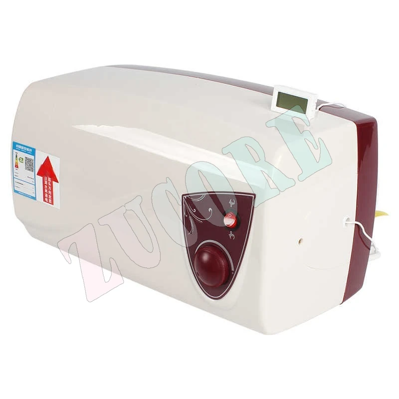 220v Rv Water Heater Bath Shower Rv Electric Water Heater 10l 1kw Top Water/bottom Water Rapid Heating（Equipped With A White The