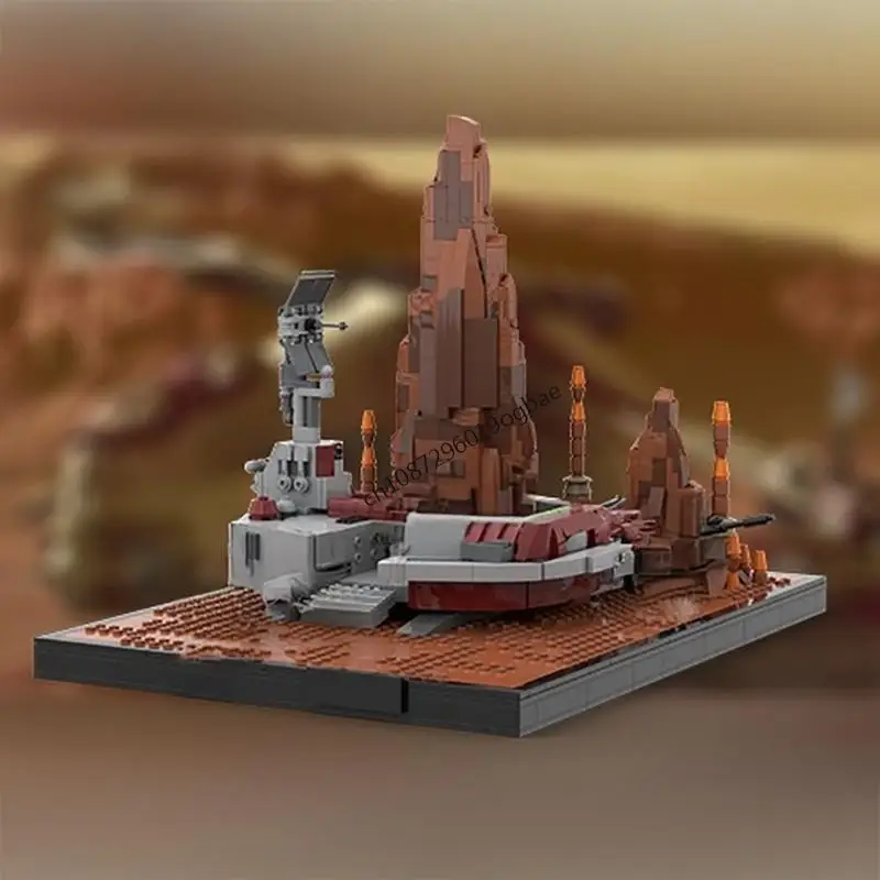 

New 1636Pcs Famous Star Battle Movie Moc Forward Command Center Model Building Blocks Diy Creative Ideas Kids Toys Birthday Gift