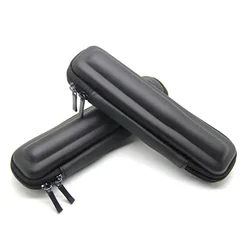 Preto mini fino caso pequeno zíper de couro carry bag caso com zíper para evod ego 18650 mod pen