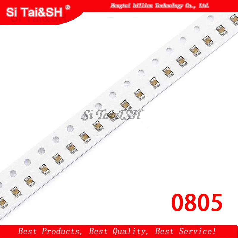 100 buah 0805 16V keramik smd 1PF-10UF 20PF 220PF 330PF 680PF 4.7NF 22NF 33NF 10NF 220NF 1UF 2.2UF 4.7UF 10 kapasitor UF