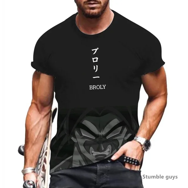 Sommer Herren Workout Gym Goku T-Shirt Männer Tops Dragon Ball T-Shirt Kakarot Vegeta Super Saiyan Atmungsaktiv