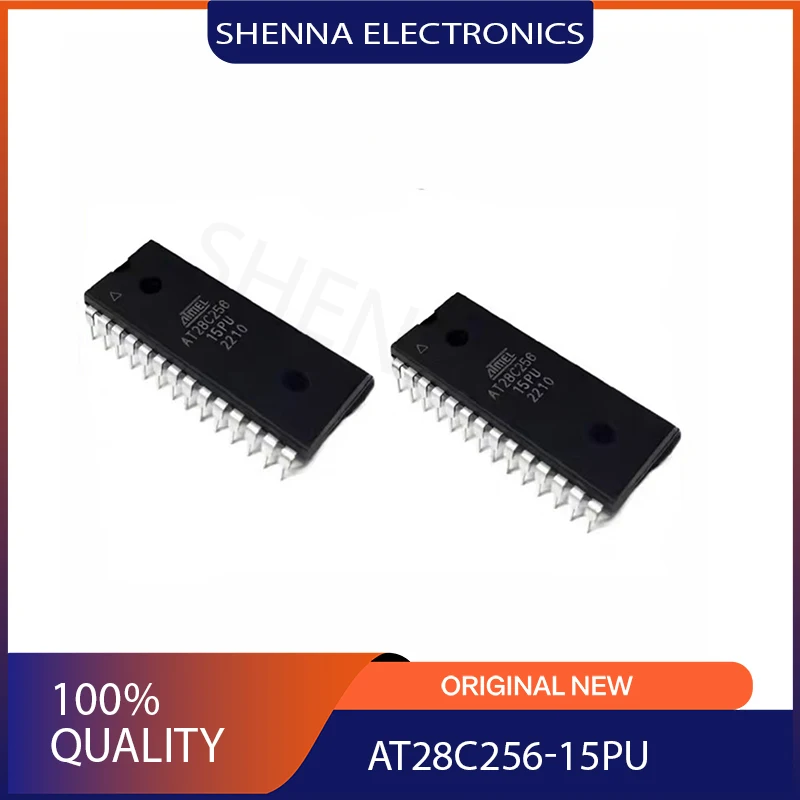 1PCS/Lot AT28C256-15PU  Marking Code AT28C256 Package Specifications PLCC32  DIP-28 Memory MCU Chip