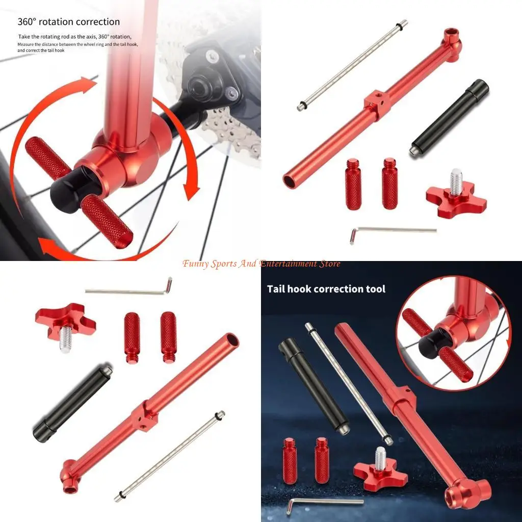 

C4DE Road Bikes Wheel Alignment Tool Rear Derailleur Hanger Alignment Gauge Tail Hook Corrector Cycling Repair Tool Enduring