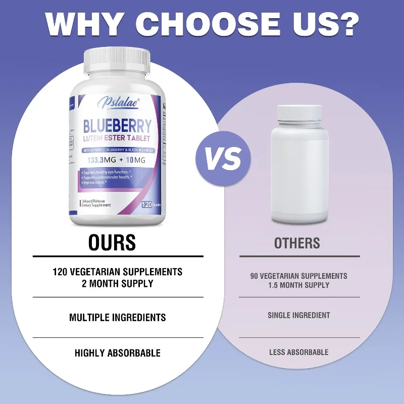 Cápsulas de arándanos: beneficiosas para la salud del cerebro y del sistema inmunológico, mantenimiento de la salud cardiovascular y la función ocular