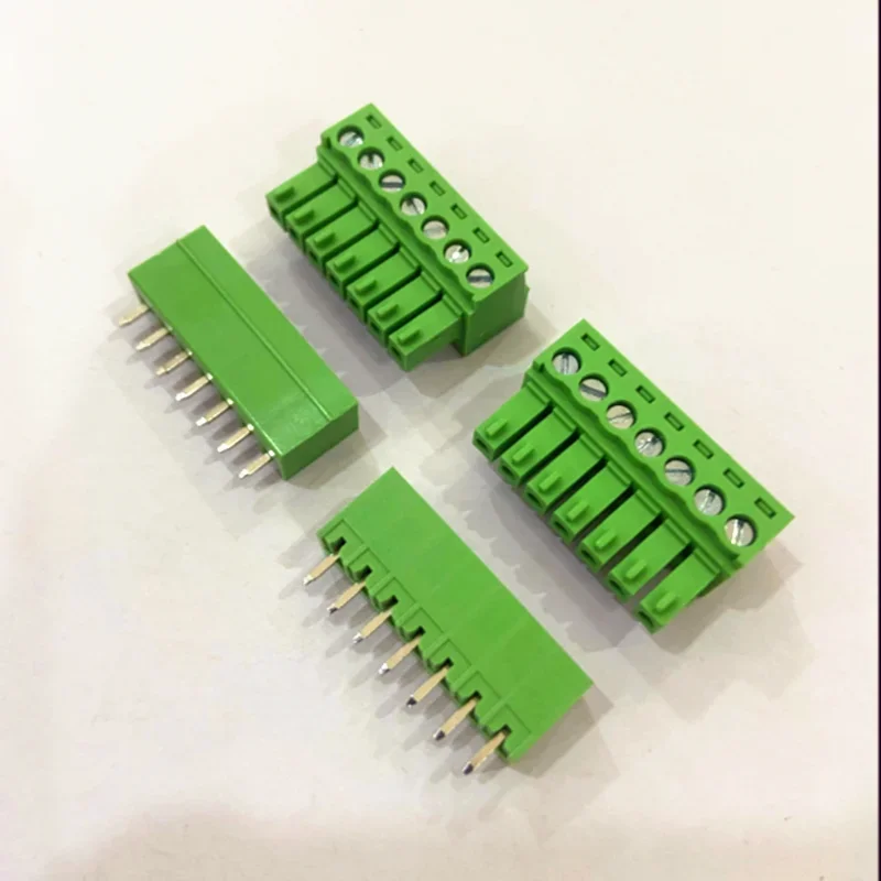 10sets Plug-in PCB terminal block 2EDGK pitch 3.5mm  /3.81mm 6P 14P ~ 24P MC1.5 Phoenix terminal straight needle seat