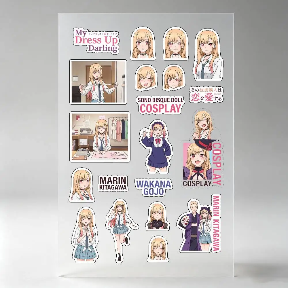 Anime M-Marin K-Kitagawa Stickers Auto Body Bumper Windows Motorcycle Laptop Walls Vinyl Decal Car Tuning Accessories