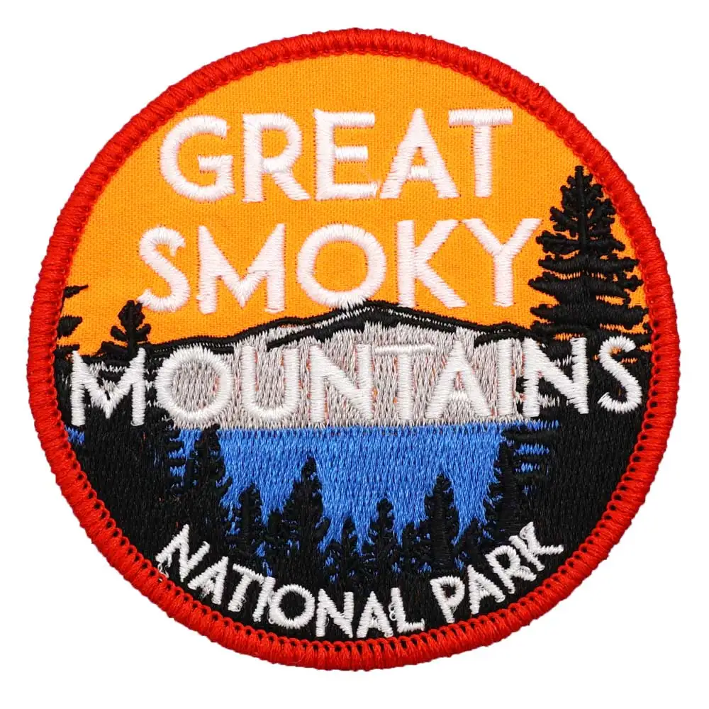 great smoky mountains national park Embroidered Patch Hook & Loop Sew on Embroidery Military Badge