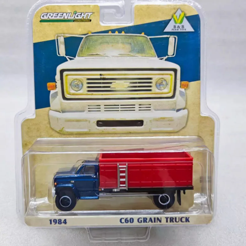 

Greenlight масштаб 1:64 1984 C60 зерновой грузовик из сплава, имитация модели автомобиля, статическая коллекция, украшенные праздничные игрушки, сувенирный подарок