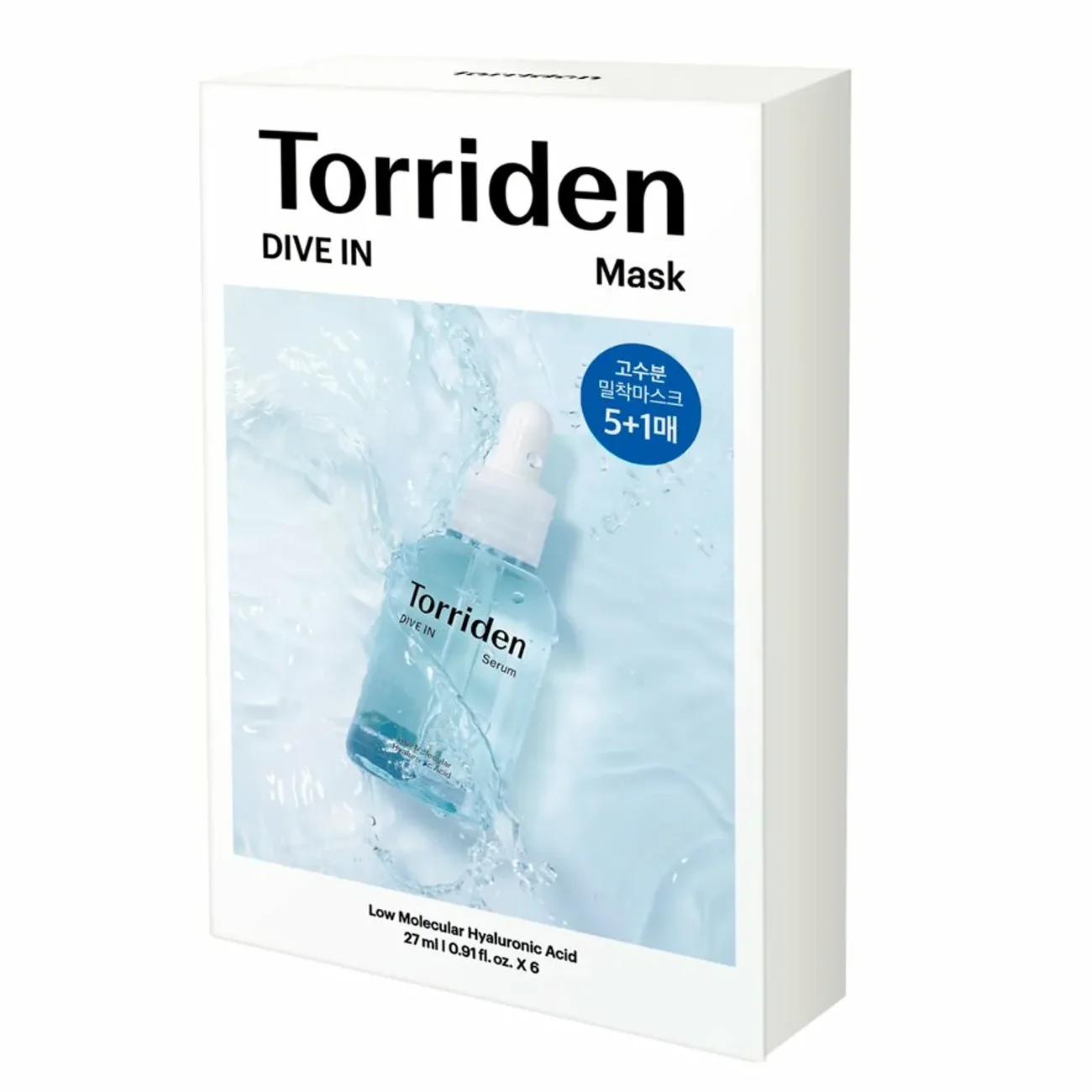 

Torriden DIVE-IN Hyaluronics Acid Facial Sheet Mask (10 Count)