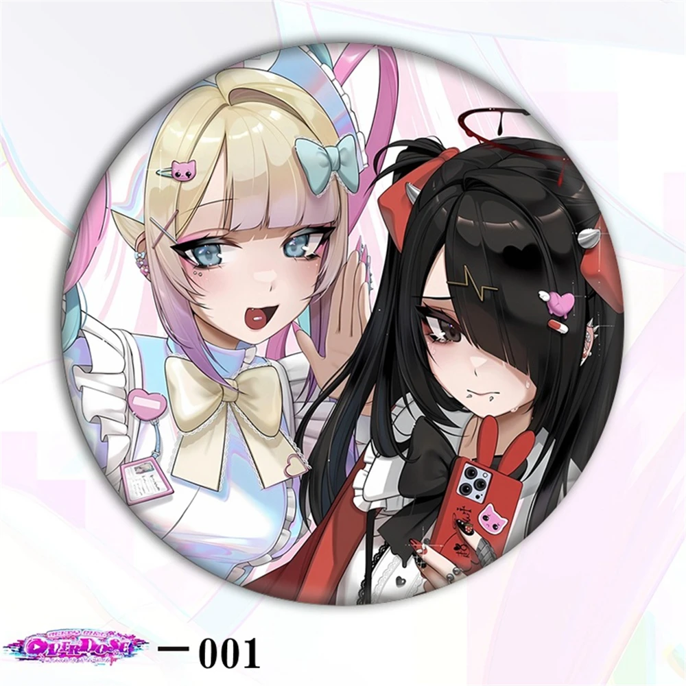 58 مللي متر أنيمي المحتاجة فتاة جرعة زائدة المطر تأثيري زي شارة دبوس SPTE صفيح بروش الدعامة جيلف