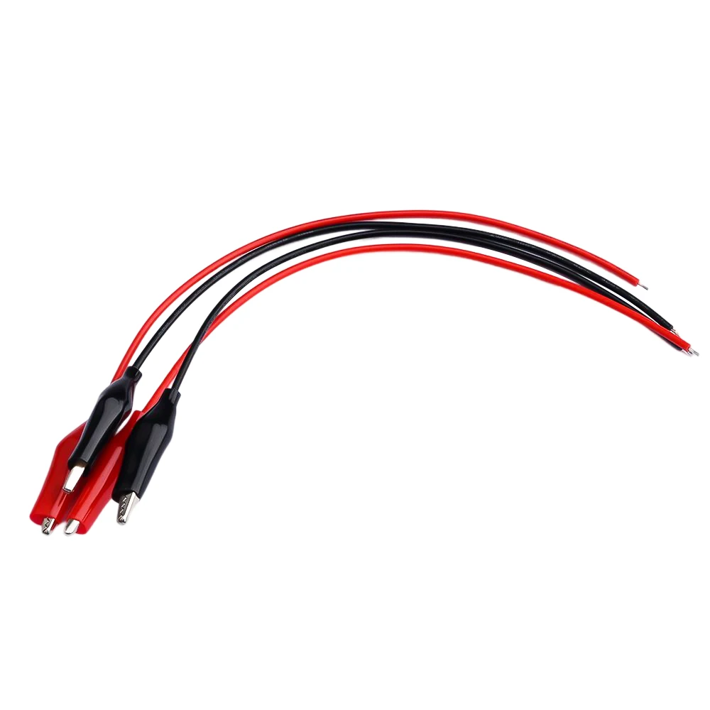 4pcs/lot Test lead Wire Alligator Clip Crocodile Multimeter Electrical Voltage Banana Plug Line DIY Test Wires 20cm Red Black