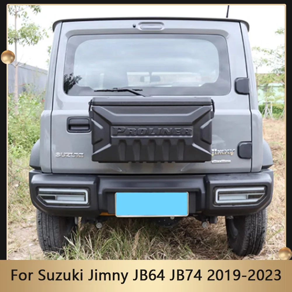 For Suzuki Jimny JB64 JB74 2019-2023 Modified Tailgate Back Door Toolbox Storage Box Rear Tail Door Bag Exterior Accessories