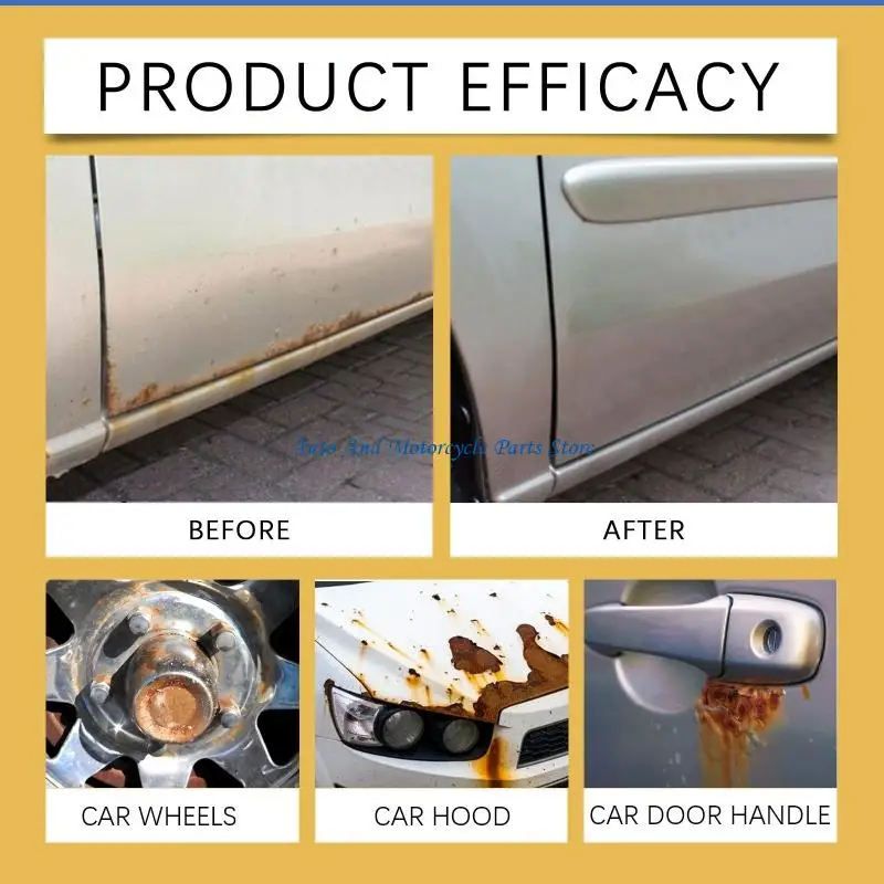 P9FD Car Rims Cleaner Multipurpose Rust Remover Metal Dust Iron Powder Remover