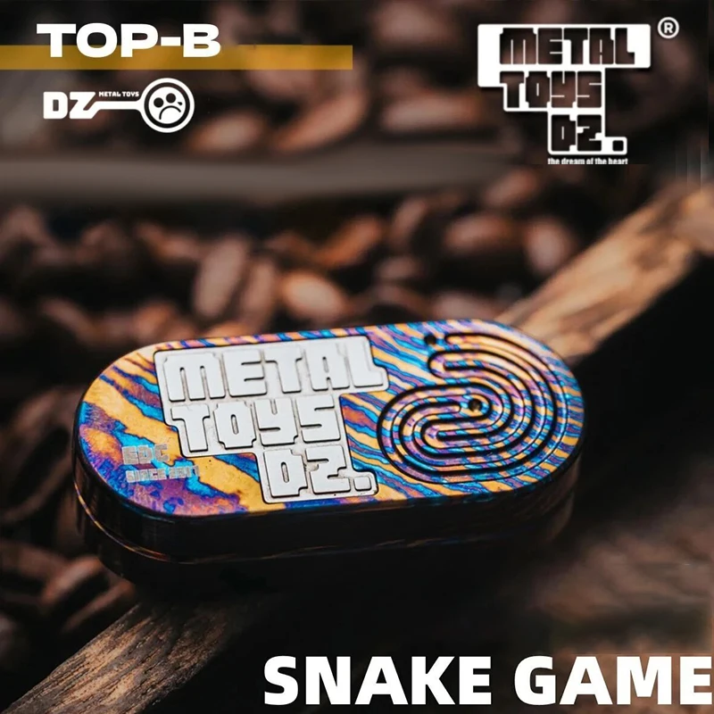DZ Toys Timascus SNAKE GAME TOP B S.G Series Limited Mechanical Slider Autism Toys Fidget Slider Metal