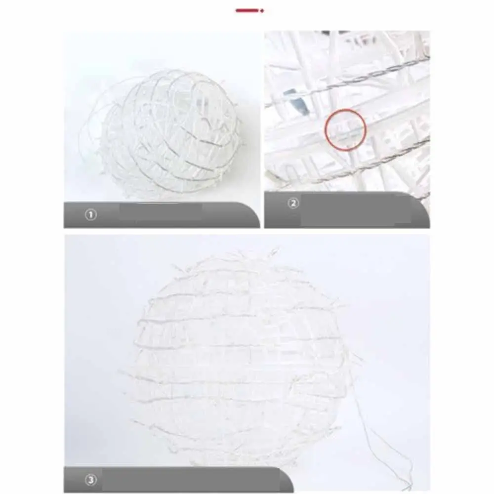 번쩍이는 등나무 공 요정 조명 스트링 방수 LED 조경 나무 조명, 나무 걸이식 조명 화환, Dia20, 30, 40cm, 220V