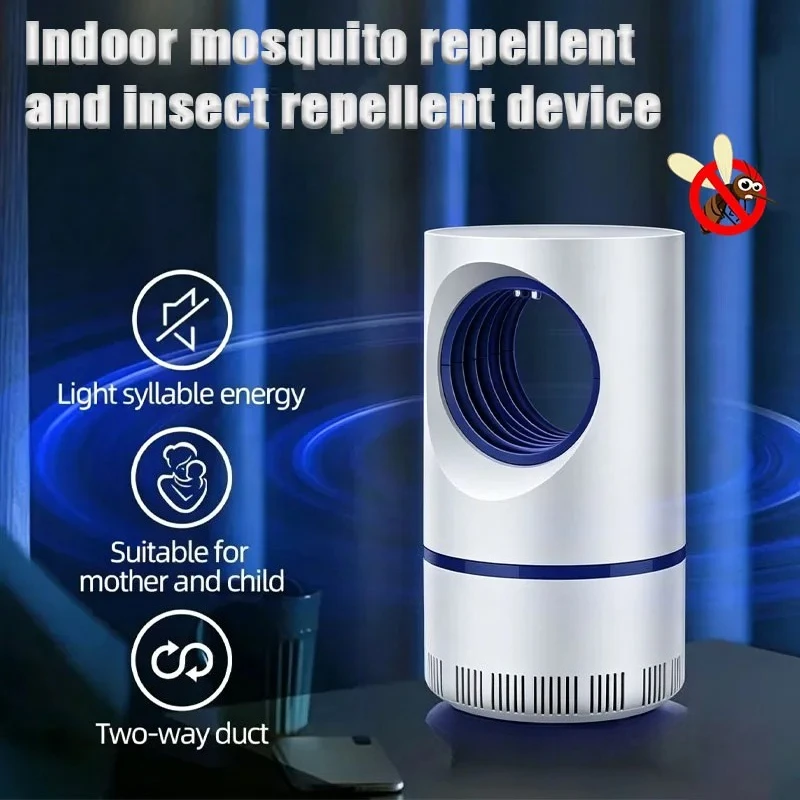 1 Piece Home Photocatalytic Mosquito Killer Lamp Indoor Catcher USB Powered Quiet Dorm Room LED Mosquito Killer Lamp