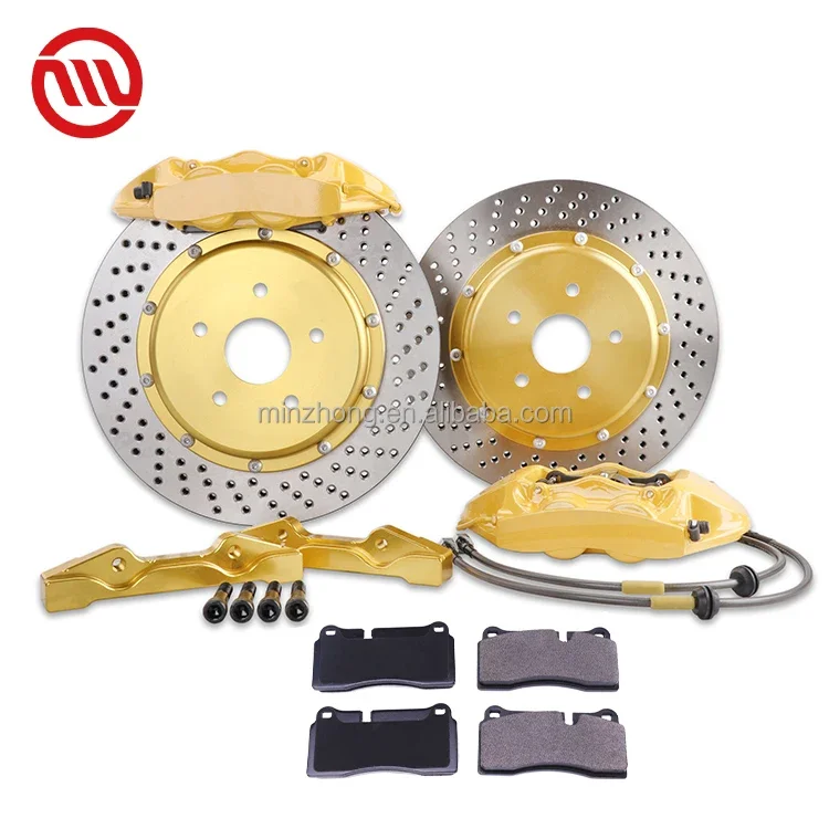 GT4 Big Brake Kit 4 Pot Customized Logo auto big brake calipers kit for E30 E36 E46 F30 F35 F80