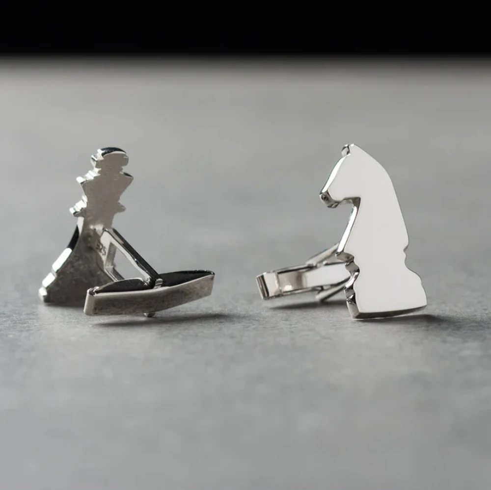 Sculpture custom CHESS cufflinks, groom's wedding cufflinks, groomsman gifts, personalized cufflinks for him