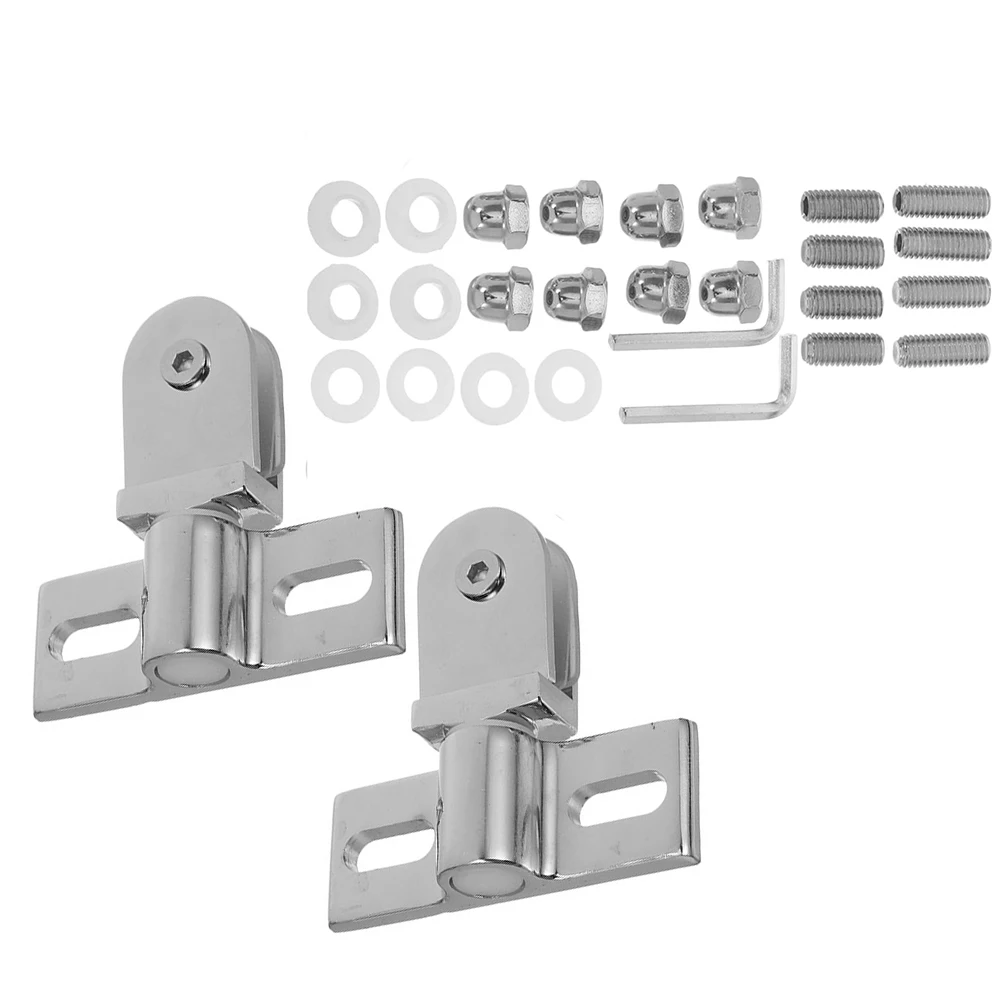 Bathroom Swivel Hinges Glass Hardware Modern Aesthetics Rust Resistant Daily Use Durability Enhanced Durability