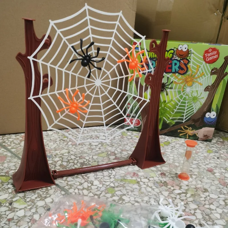 Bouncing Spider Game Spider Web Board Game Party Entertainment Parent-Child Interaction Bouncing Spider Web Hanging Game