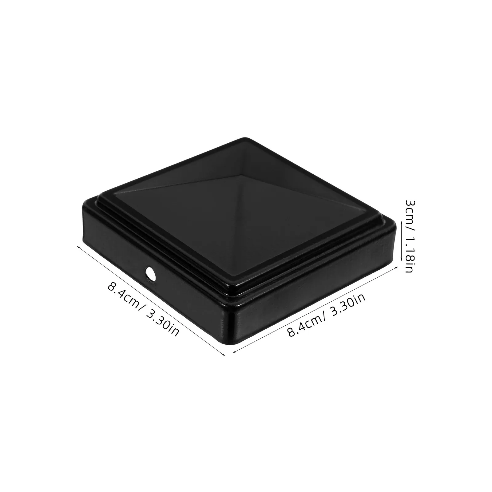 6 個の鉄工芸カバーキャップフェンス手すり用ガーデンフェンストッパー金属ポストフィニアル屋外耐候性庭の装飾安定