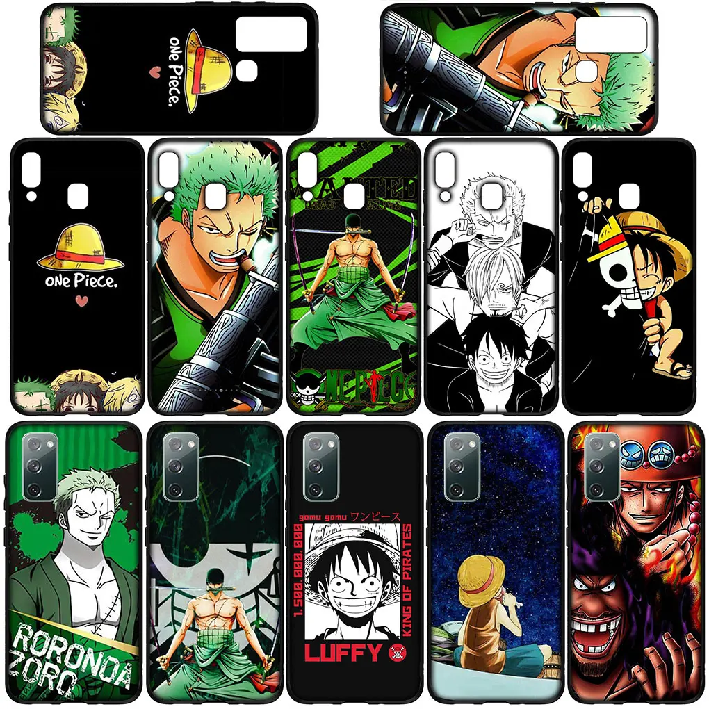 One Piece Cartoon Roronoa Zoro Luffy Phone Case for OPPO A94 A95 A92 A72 A52 A96 A93 A12 A15 A16 A17 A55 A56 A53 A77 A57 A32