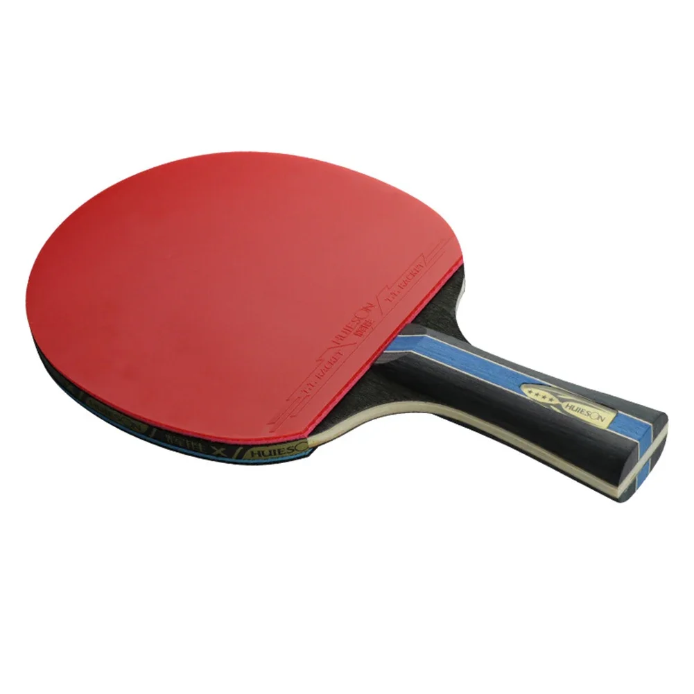 Bintang 4 Untuk Dayung ping Pong dengan Karet Jerawat Wajah Ganda Ringan dan Nyaman untuk Remaja dan Pemula