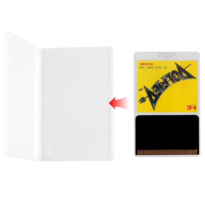 10pcs Hucard Game Storage Case for Turbografx16 Cartridge Protector Box for PC Engine Protective Display for Sega Master System