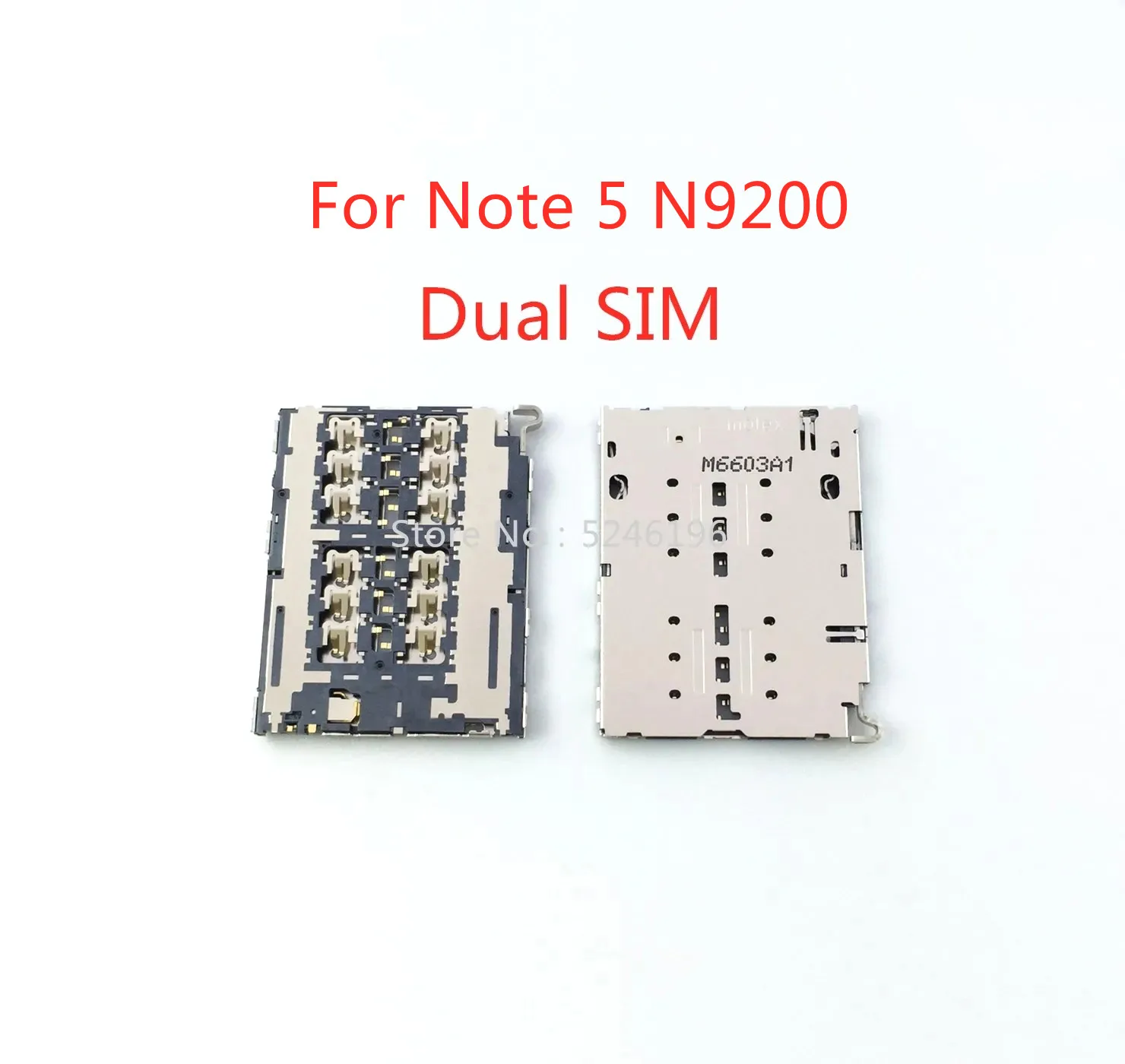 2-10pcs Dual Sim Card Reader Tray Micro SD Memory Card Holder Slot For Samsung Galaxy Note 5 N9200 N9208 N9209 Repair Replace