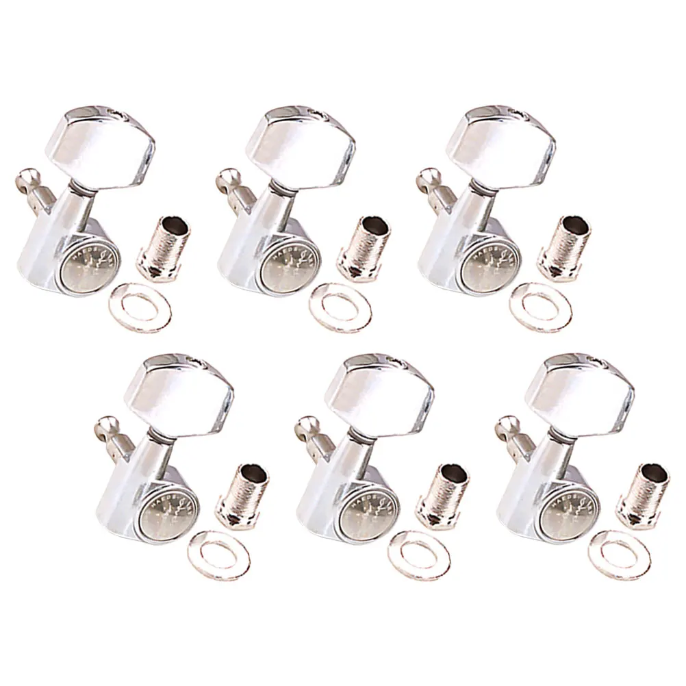 

6pcs 3L3R Guitar Guitars Tuning Tools Pegs Metal GC213 Durable Metal Guitar Peg Lightweight Professional Acoustic Accessories