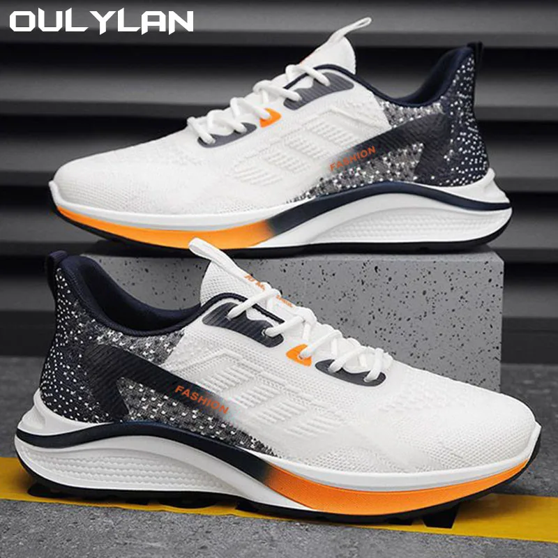 

Men's Casual Shoes Men's Fashionable All-Matching Sneakers Men's Shoes Flying Woven Breathable Mesh Cloth Shoes