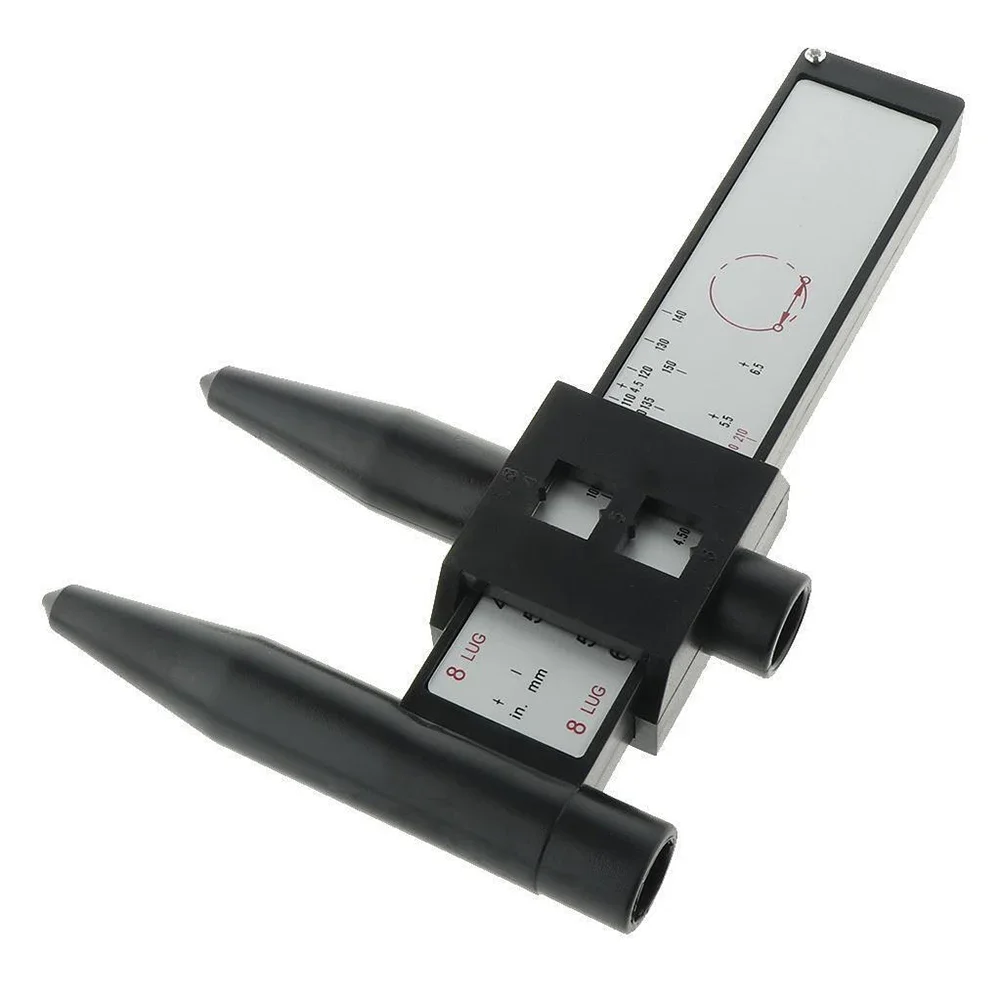 4 5 6 And 8 Lug Wheel Measuring Tool Reliable PCD Gauge For Automotive Applications With Inch And Metric Dimensions