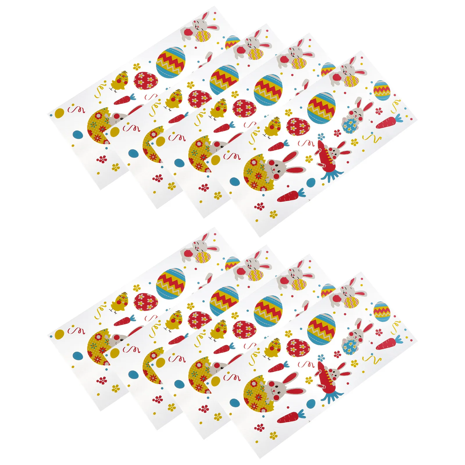 

200 шт. пакетов для пасхальных конфет, пластиковые плоские пакеты для упаковки подарков и закусок, для хранения и праздничных мероприятий