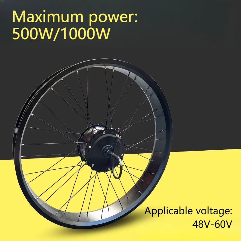 

Super73 Snow Bike Conversion Kit 20x4.0 Fat Tire Hub Motor 500W/1000W Front/Rear Wheel Set E-Bike Upgrade