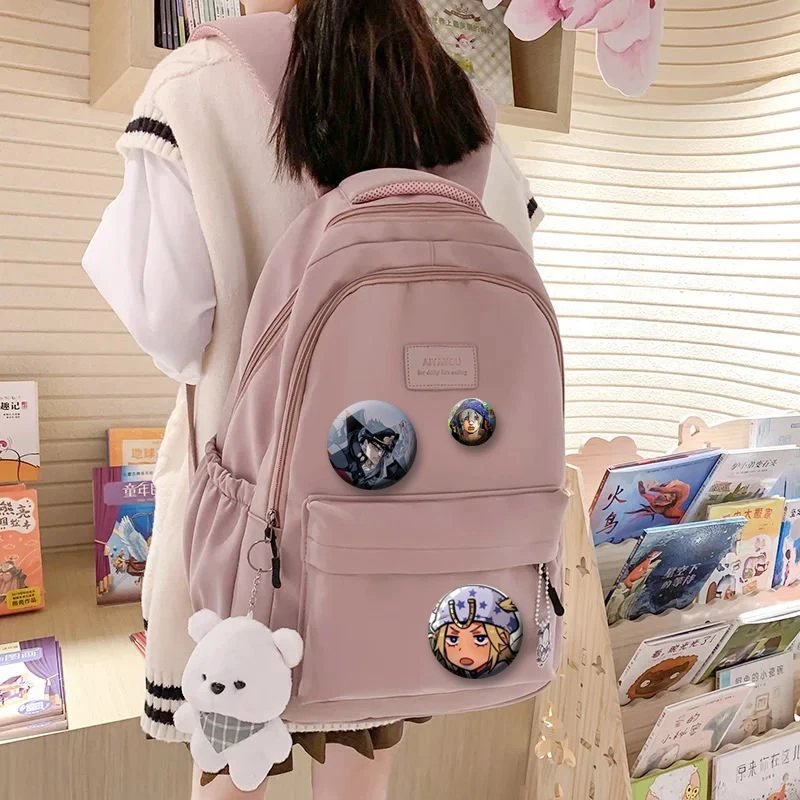 أنيمي جوجو مغامرة غريبة شخصية الإبداعية دبوس صفيح شارة DIY بها بنفسك الكرتون بروش الملابس حقيبة ديكور مروحة جمع هدية #4