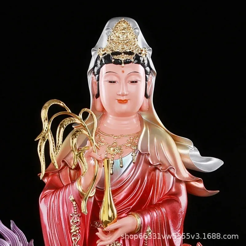 Q-2 new Copper Color Dragon Tread, Guanyin Buddha Statue, Buddhist Hall, Temple Dedication Ornament, Nanhai Guanyin